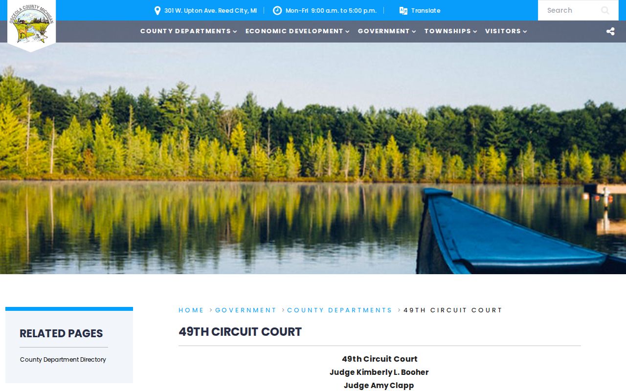 Osceola County court docket 49th Circuit Court public office page