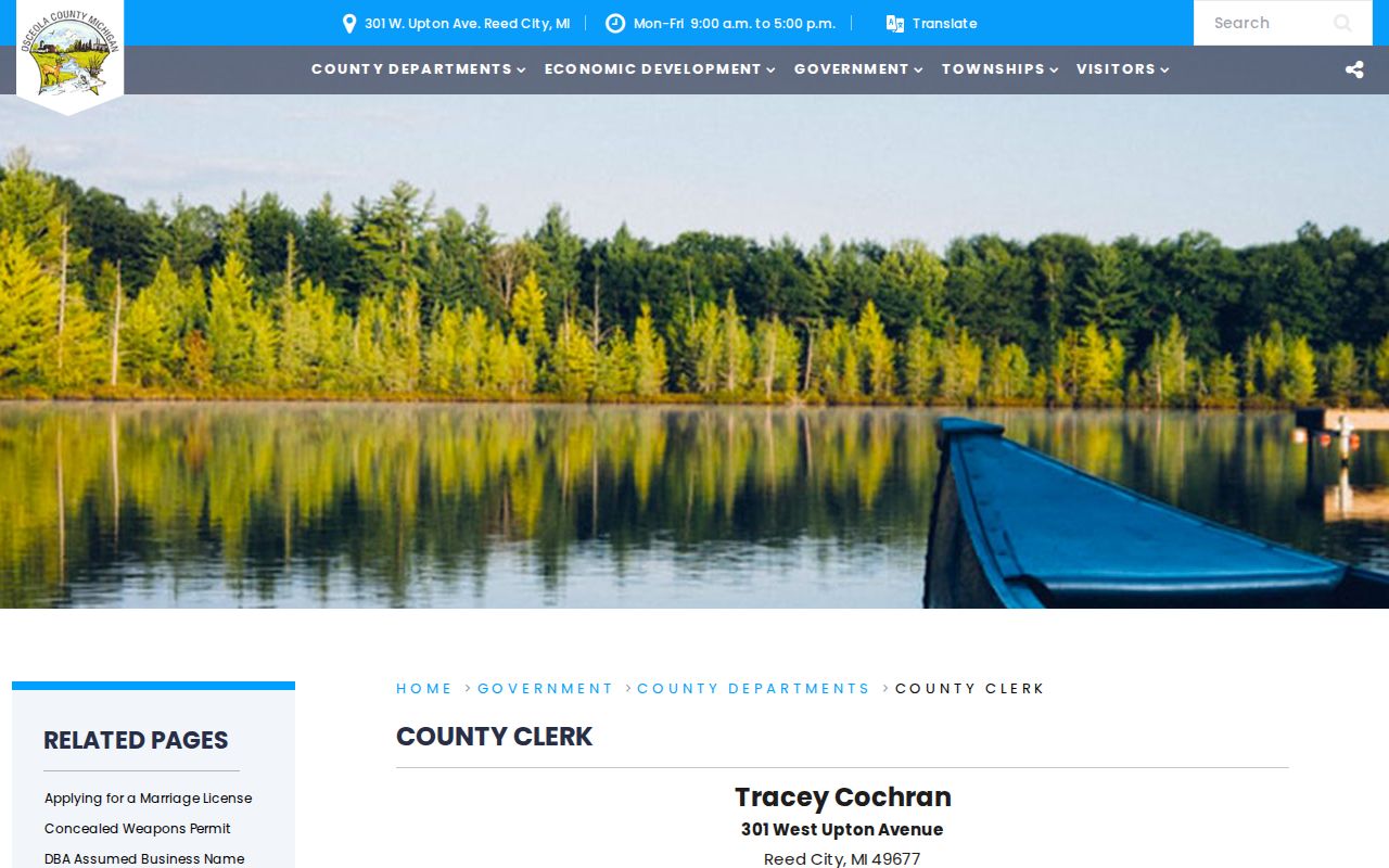 Osceola County court docket County Clerk public office information